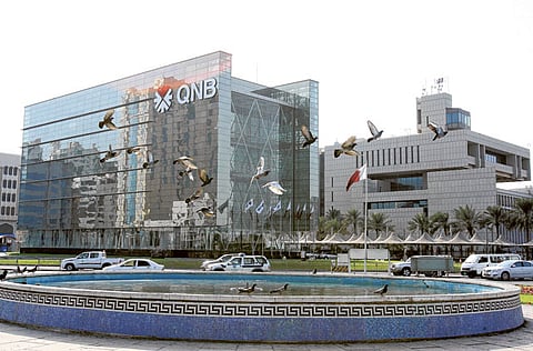 Qatar National Bank’s head office in Doha. The combined results of the eight Qatari banks remained strong despite the impact of COVID-19 on operating conditions and rise in provisions.