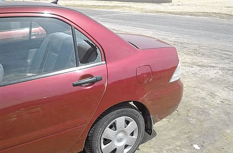 Thieves find it easy to break car windows and steal valuables. Photo for illustrative purpose only