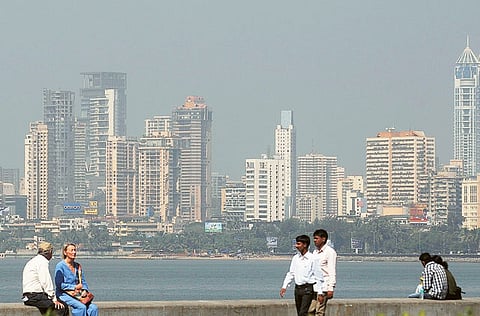 The Mumbai city skyline.