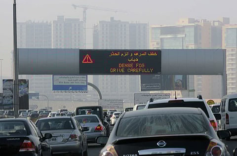 File pic of cars on Ittihad Road in Sharjah