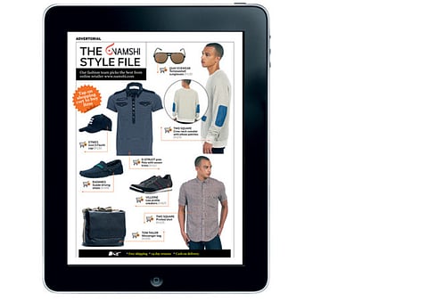 alpha. magazine gives online shopping a digital twist
