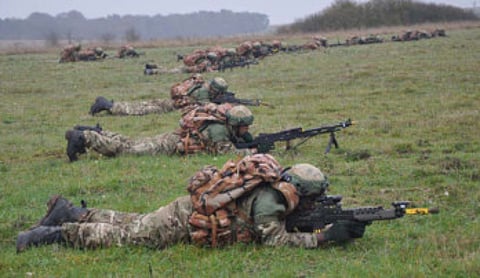 Oman army in joint exercise with British forces