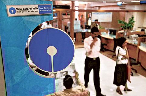 A State Bank of India branch in Mumbai. A recent change in India's banking rules mandates that all kinds of recurring payments, especially made through credit and debit cards should seek the prior approval of customers.