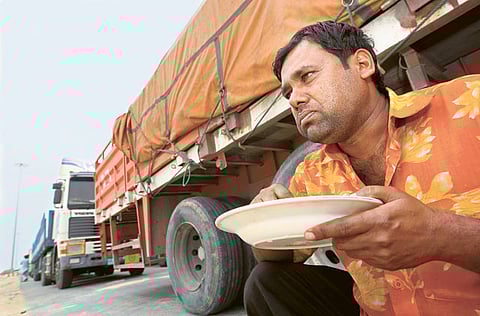 Truck and other heavy vehicle drivers have been advised to show extra caution while driving around the time of sunset. Picture for illustrative purposes only.