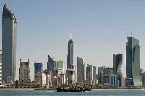 Kuwait skyline.