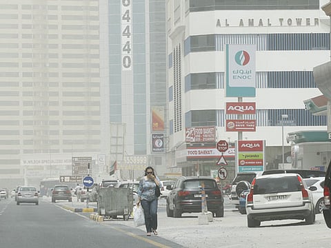 Expect clear to partly cloudy skies and blowing dust over parts of the country