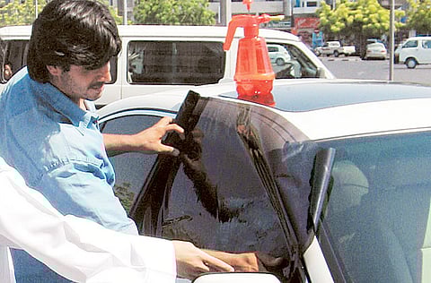 File photo of a licensed car tinting service used for illustrative purpose only