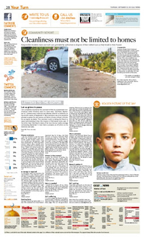 People should learn to clean up their trash