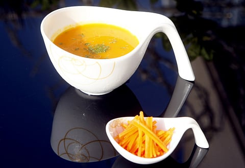 Recipe: Chilled soup: Carrot, orange and ginger gazpacho