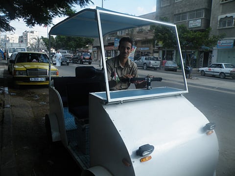 Electric car in Gaza