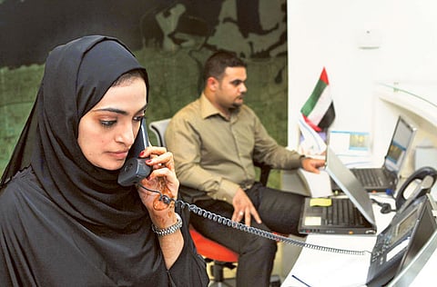 Staff at an office in Dubai. Picture for illustrative purpose only.