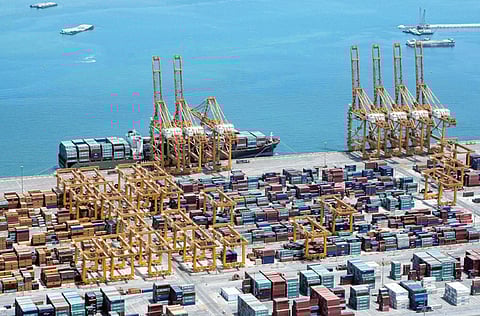 Container ships at Jebel Ali Port. The entrepreneurial spirit and commitment to innovation that has propelled the UAE to its enviable position as world leader in aviation, commerce, and trade gives the country a quantitative edge in responding to this crisis.