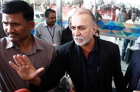 A file photo of Tarun Tejpal (right)