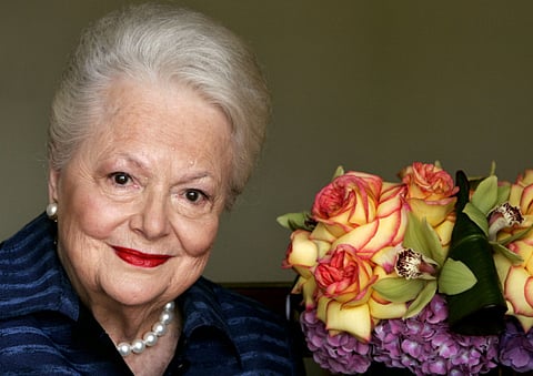 Actress Olivia de Havilland in a file photo
