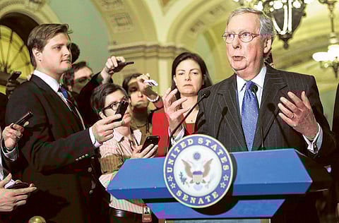 US Senate Minority Leader Sen. Mitch McConnell is trying to keep GOP unified during Trump impeachment trial.