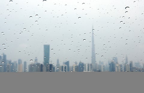 Light scattered rain across the UAE.