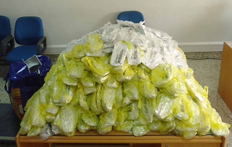 Huge quantity of narcotics seized in Oman