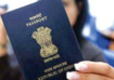 An Indian passport. For illustrative purposes only