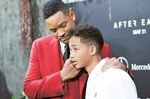 Will and Jaden Smith attend the "After Earth" premiere at the Ziegfeld Theatre on Wednesday, May 29, 2013 in New York.
