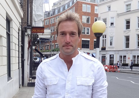 Adventurer Ben Fogle getting to know camels