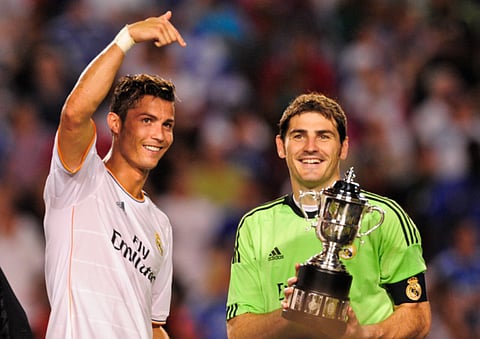 Former Real Madrid forward Cristiano Ronaldo will be joined by goalkeeper Iker Casillas at the Dubai International Sports Conference