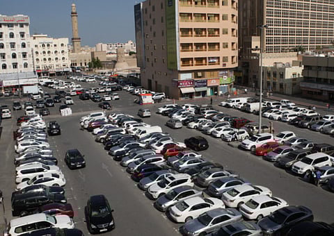 A car park in Dubai. for illustrative purposes only.