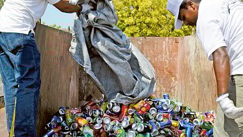A total of 1,500kg of aluminium cans were collected during the 25th Cycle of the Can Collection Day by Dubai-based Emirates Environmental Group. Picture for illustrative purposes only.