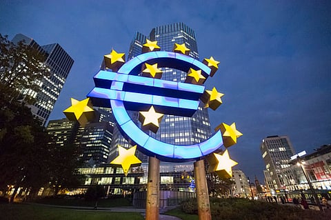 The European Central Bank (ECB) headquarters in Frankfurt, Germany. Central bankers from Washington to Tokyo will this week confront the enthusiasm of investors betting on a return of inflation.