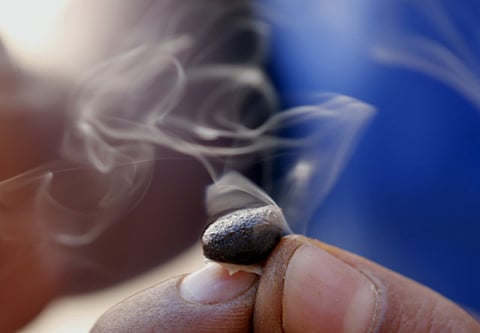 The man was found smoking hashish and wearing Emirati national dress on his live broadcast. Picture for illustrative purposes only.