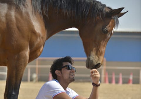 Randeep Hooda horses around in Abu Dhabi