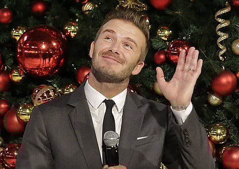 Former England football captain David Beckham.