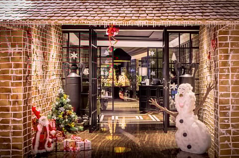 Life-size gingerbread houses in Dubai