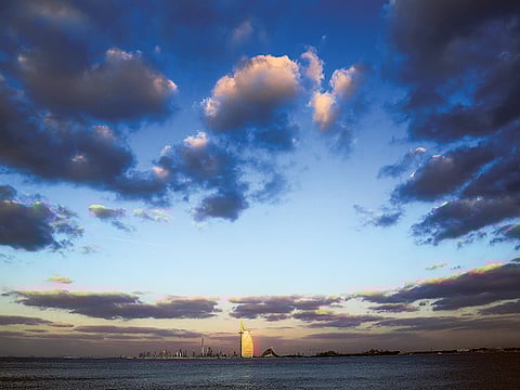 Cloudy weather in Dubai.