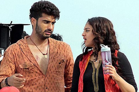 Arjun Kapoor and Sonakshi Sinha in Global Village