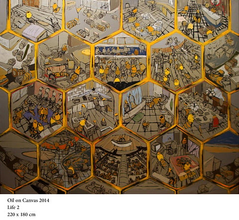 The beehive metaphor: Egyptian artist Ahmad Kassem in Dubai