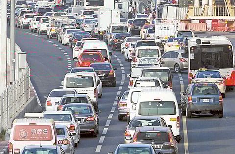Heavy congestion grips Dubai and Sharjah during Friday peak hours