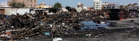 Fire guts open-air market in Bahrain
