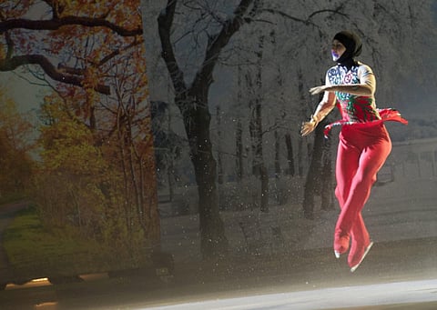 Emirati figure skater Zahra Lari melts hearts