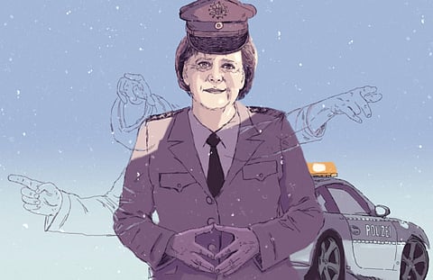 Merkel plays good cop in Ukraine crisis to put Putin at ease