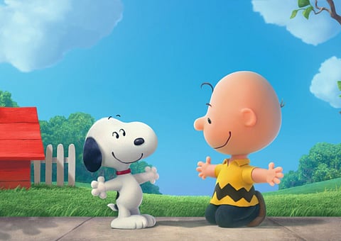 Snoopy and Charlie Brown in 20th Century Fox’s Peanuts (2015)