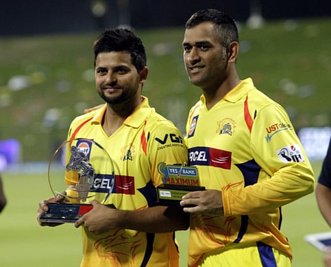 File photos: Suresh Raina and MS Dhoni