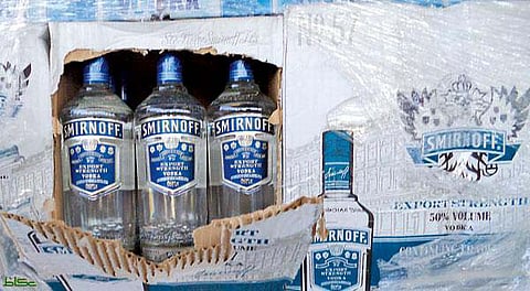 Saudi customs foil massive Vodka-smuggling attempt