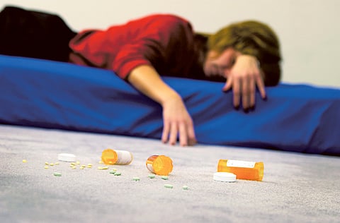 Picture for illustrative purposes: female drug addicts more at risk from contracting coronavirus