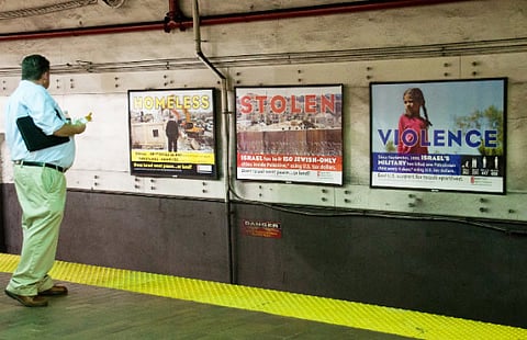 Pro-Palestinian ads in Boston reflecting reality in Palestinian lands