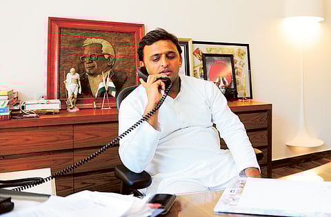 All eyes on the young leader: Akhilesh Yadav, former chief minister of Uttar Pradesh
