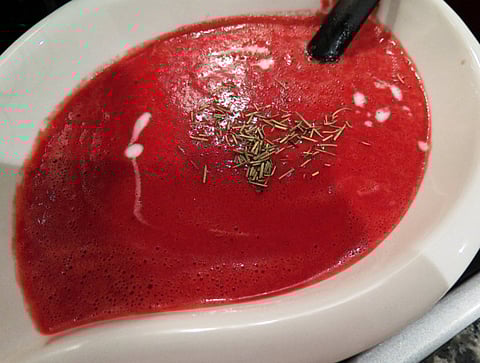 Ramadan recipe: Spiced beet and coconut soup