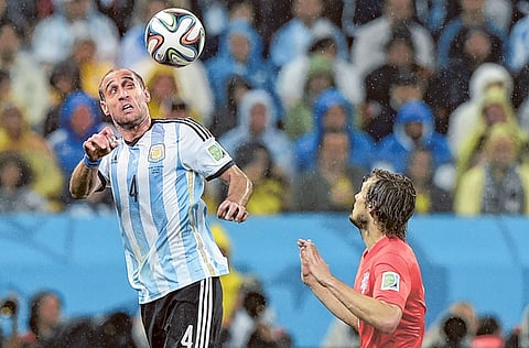 Pablo Zabaleta (left)