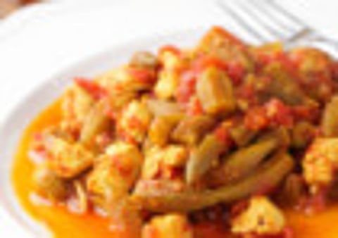 Ramadan recipe: Okra and lamb stew and millet roti