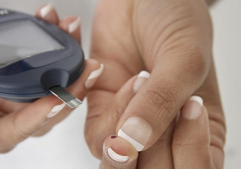 A woman undergoes a blood test for diabetes. Picture for illustrative purposes only.