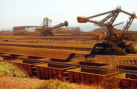Rio Tinto’s mining operations at Port Dampier in Western Australia.
